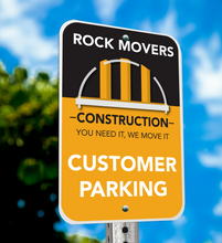 Metal Parking Sign | 12"W x 18"H 040 Aluminum | Direct Print, Single Sided (4/0) | Rounded Corners & Top/Bottom Mounting Holes