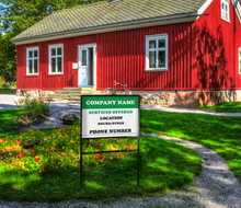 Custom H-Frame & Banjo Signs for Real Estate & Business | Choose Frame & Size/Orientation