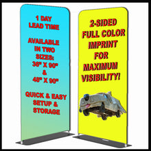 Double Sided Tension Fabric Display | Flat Base