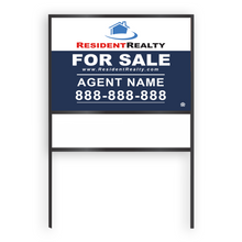 Resident Realty Commercial Sign (Med) | 36"W x 24"H Aluminum Panel (040"), Double Sided | Horizontal [Only Available for Local Delivery or Pick Up]_2022