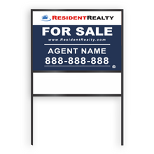 Resident Realty Commercial Sign (Large) | 48"W x 36"H Aluminum Panel (040"), Double Sided | Horizontal [Only Available for Local Delivery or Pick Up] 2022