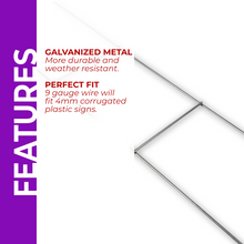 Mix and Match Wedding Wayfinding Yard Signs | 24"W x 18"H, Double Sided, UV Printed | Choose Signs Only or Sign with 6"W x 24"H Metal H-Stakes