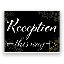 Mix and Match Wedding Wayfinding Yard Signs | 24"W x 18"H, Double Sided, UV Printed | Choose Signs Only or Sign with 6"W x 24"H Metal H-Stakes