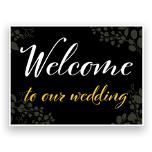 Mix and Match Wedding Wayfinding Yard Signs | 24"W x 18"H, Double Sided, UV Printed | Choose Signs Only or Sign with 6"W x 24"H Metal H-Stakes