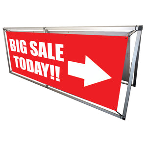 NEW - 2-Sided Outdoor Banner Display - 8ft x 3ft