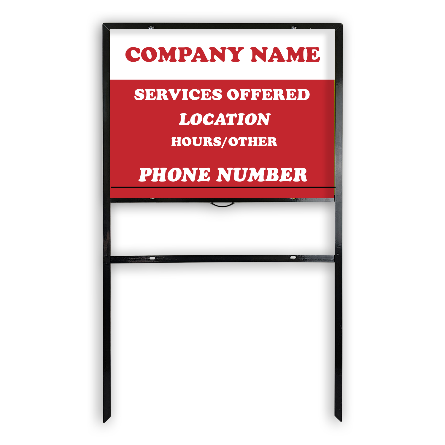 thumbnail image 2 of 2 Pack Banjo Frames – Real Estate Sign Frames – Holds 18x24 Inch Signs – Ships Same Day 2 of 6